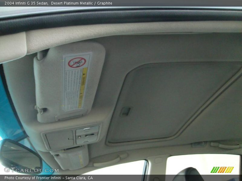 Desert Platinum Metallic / Graphite 2004 Infiniti G 35 Sedan