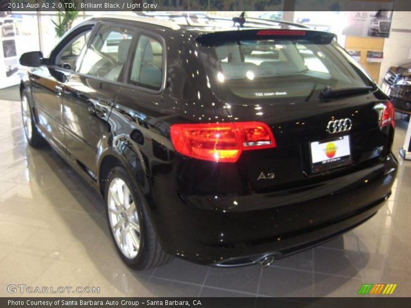 Brilliant Black / Light Grey 2011 Audi A3 2.0 TDI