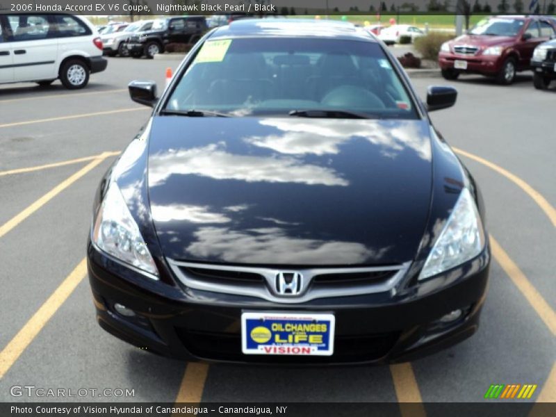 Nighthawk Black Pearl / Black 2006 Honda Accord EX V6 Coupe