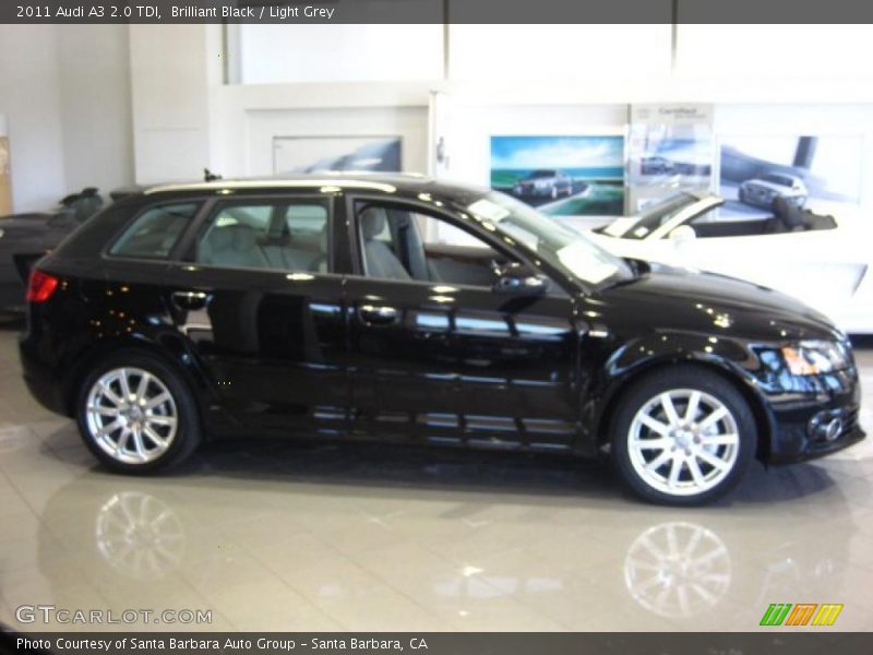 Brilliant Black / Light Grey 2011 Audi A3 2.0 TDI