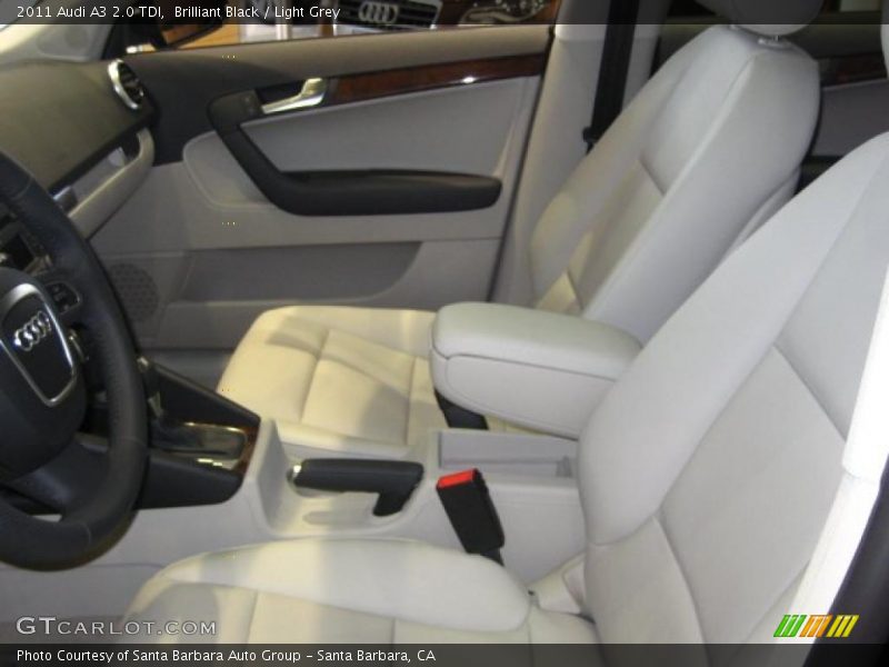 Brilliant Black / Light Grey 2011 Audi A3 2.0 TDI