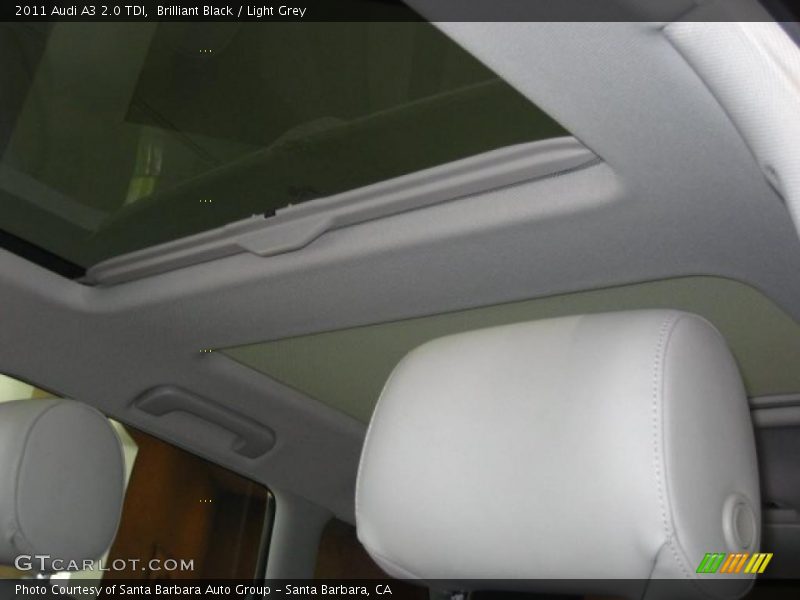 Brilliant Black / Light Grey 2011 Audi A3 2.0 TDI