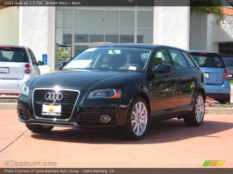 Brilliant Black / Black 2011 Audi A3 2.0 TDI