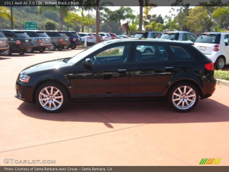 Brilliant Black / Black 2011 Audi A3 2.0 TDI
