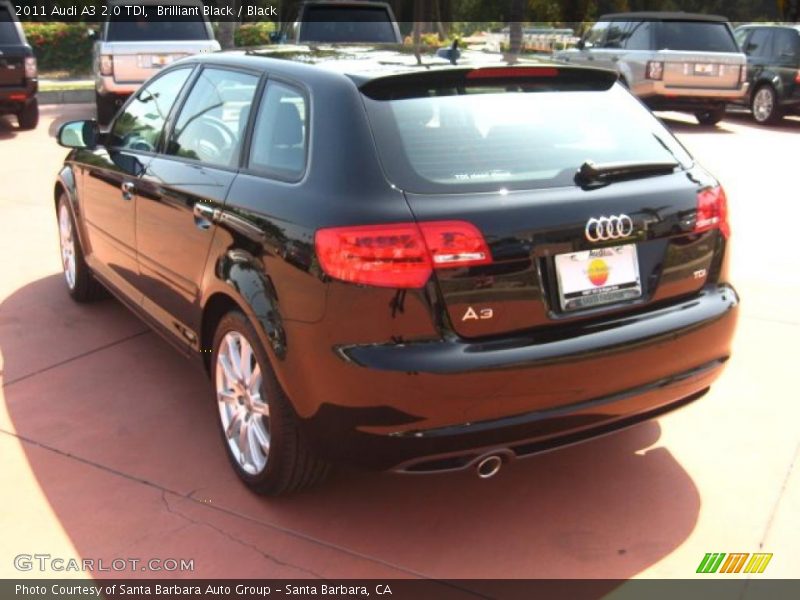 Brilliant Black / Black 2011 Audi A3 2.0 TDI