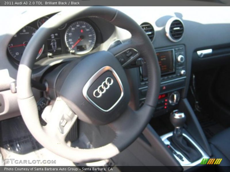 Brilliant Black / Black 2011 Audi A3 2.0 TDI