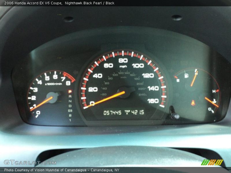 Nighthawk Black Pearl / Black 2006 Honda Accord EX V6 Coupe