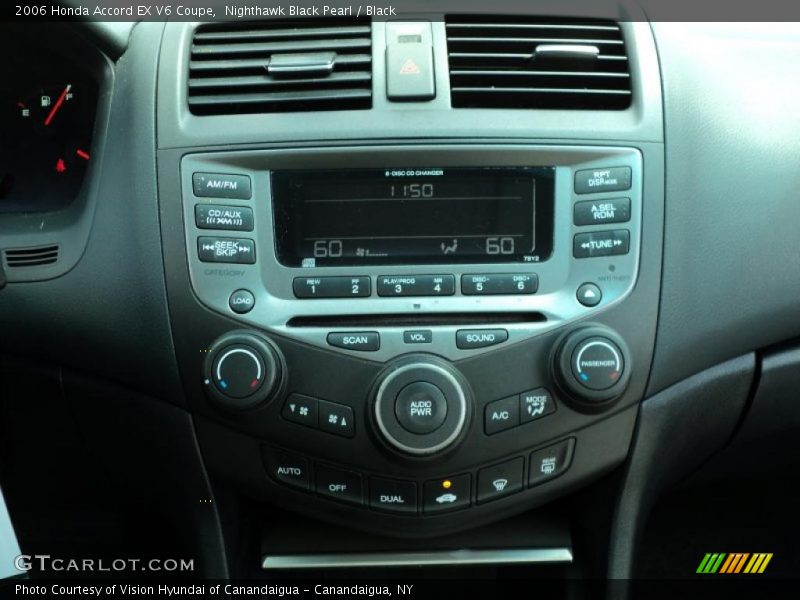 Nighthawk Black Pearl / Black 2006 Honda Accord EX V6 Coupe