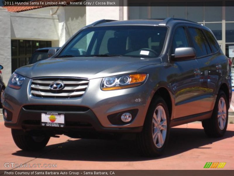 Mineral Gray / Cocoa Black 2011 Hyundai Santa Fe Limited AWD
