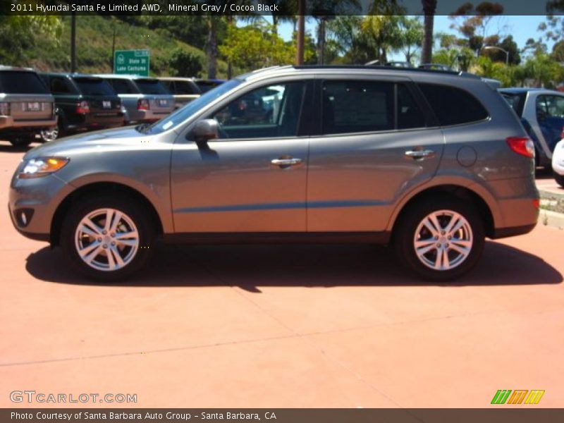 Mineral Gray / Cocoa Black 2011 Hyundai Santa Fe Limited AWD