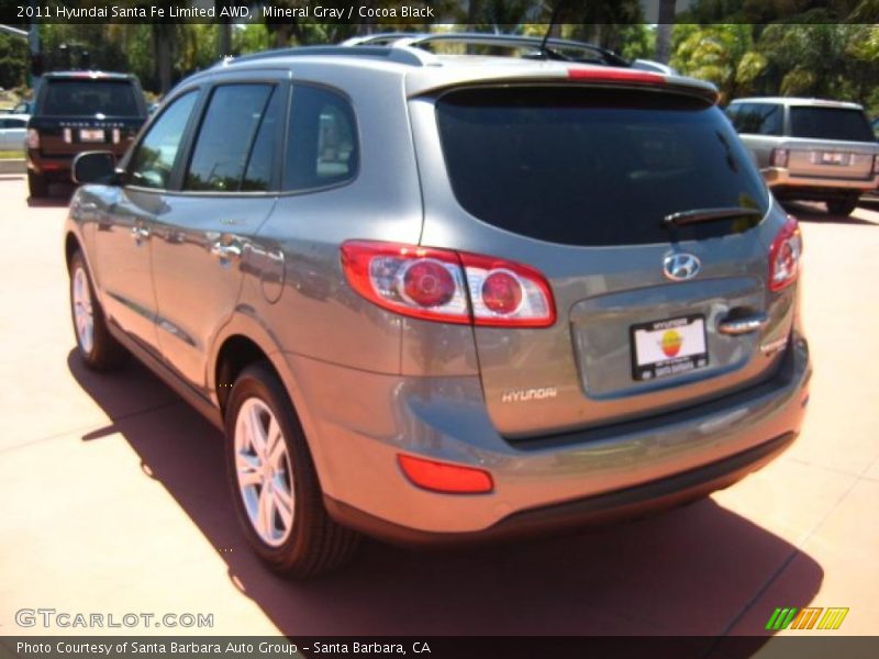 Mineral Gray / Cocoa Black 2011 Hyundai Santa Fe Limited AWD