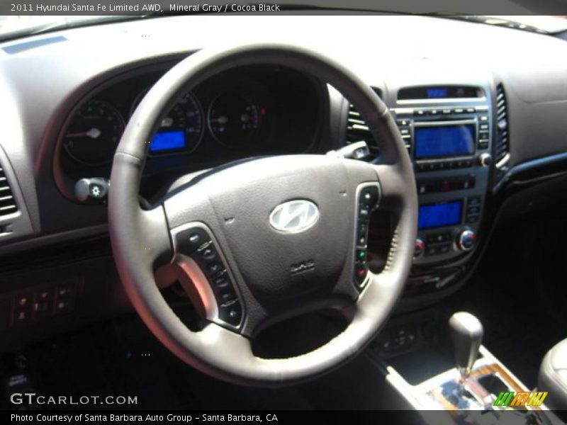 Mineral Gray / Cocoa Black 2011 Hyundai Santa Fe Limited AWD