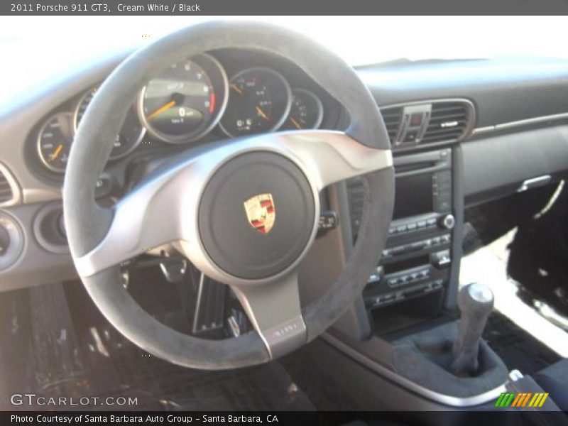 Cream White / Black 2011 Porsche 911 GT3