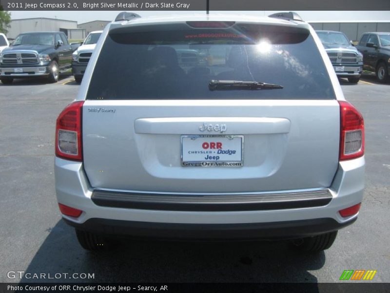 Bright Silver Metallic / Dark Slate Gray 2011 Jeep Compass 2.0