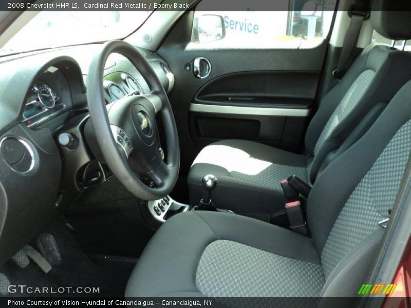  2008 HHR LS Ebony Black Interior