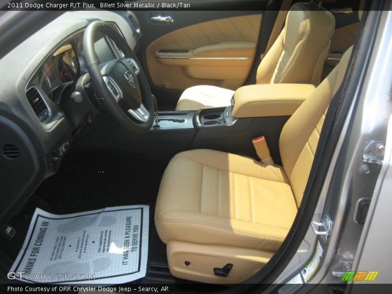 Billett Silver Metallic / Black/Tan 2011 Dodge Charger R/T Plus