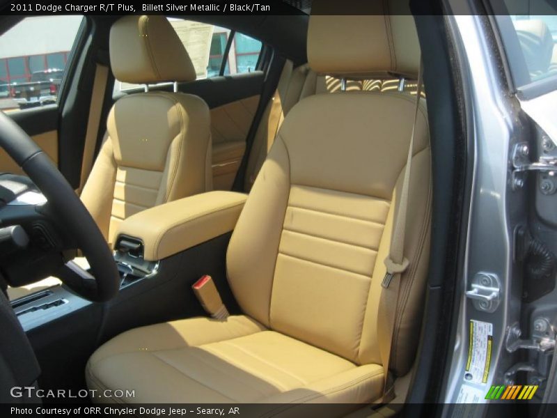 Billett Silver Metallic / Black/Tan 2011 Dodge Charger R/T Plus