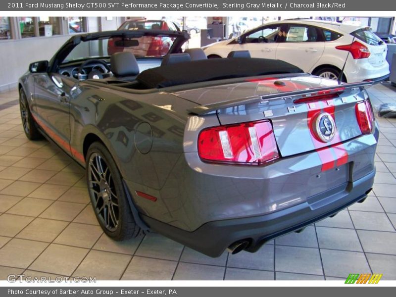 Sterling Gray Metallic / Charcoal Black/Red 2011 Ford Mustang Shelby GT500 SVT Performance Package Convertible