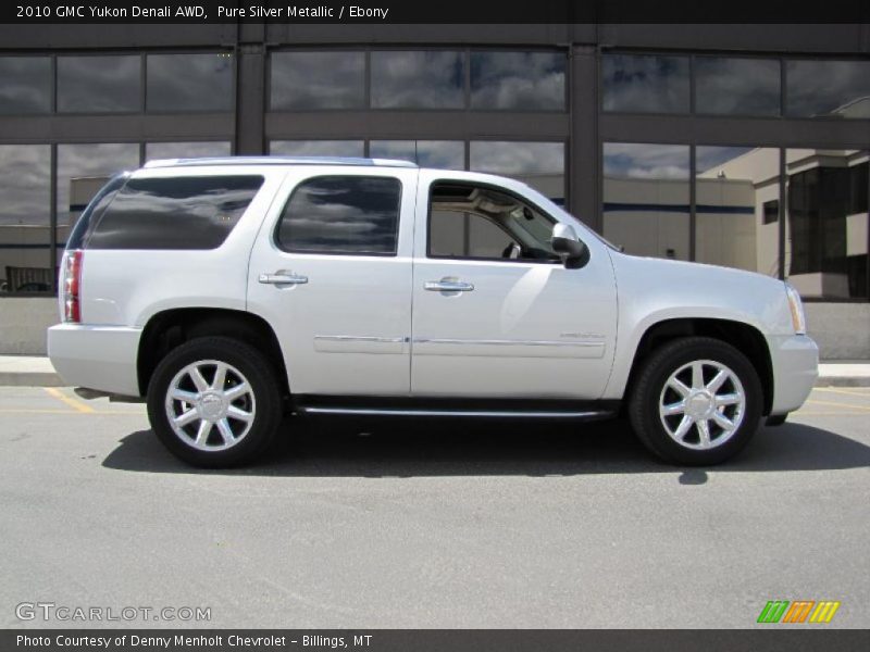 Pure Silver Metallic / Ebony 2010 GMC Yukon Denali AWD