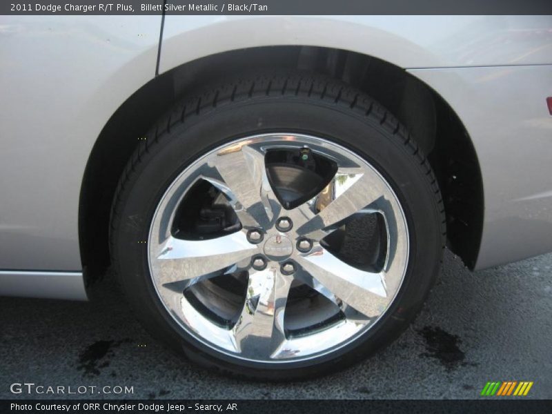 Billett Silver Metallic / Black/Tan 2011 Dodge Charger R/T Plus