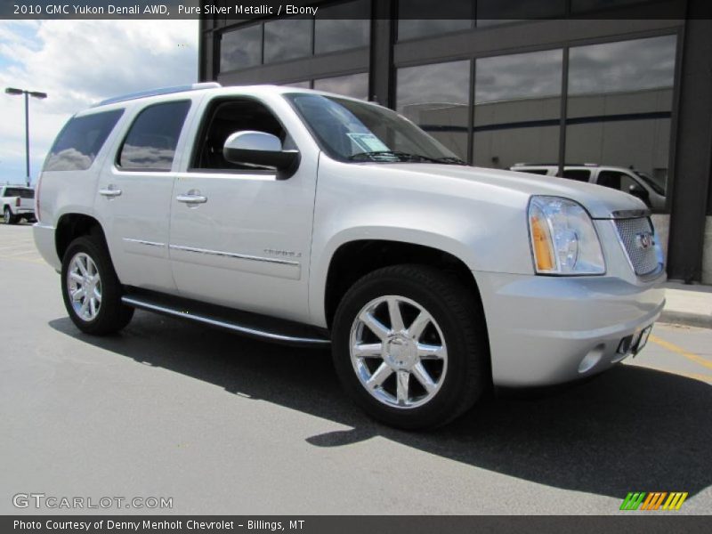 Pure Silver Metallic / Ebony 2010 GMC Yukon Denali AWD