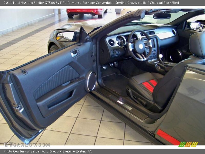  2011 Mustang Shelby GT500 SVT Performance Package Convertible Charcoal Black/Red Interior