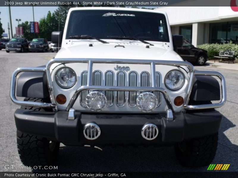 Stone White / Dark Slate Gray/Medium Slate Gray 2009 Jeep Wrangler Unlimited Rubicon 4x4