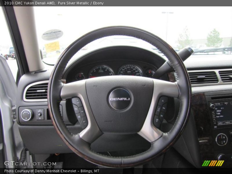Pure Silver Metallic / Ebony 2010 GMC Yukon Denali AWD