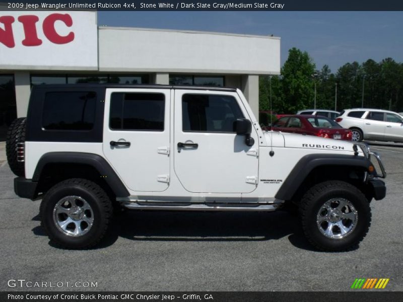 Stone White / Dark Slate Gray/Medium Slate Gray 2009 Jeep Wrangler Unlimited Rubicon 4x4