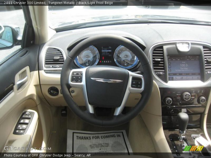 Tungsten Metallic / Black/Light Frost Beige 2011 Chrysler 300 Limited