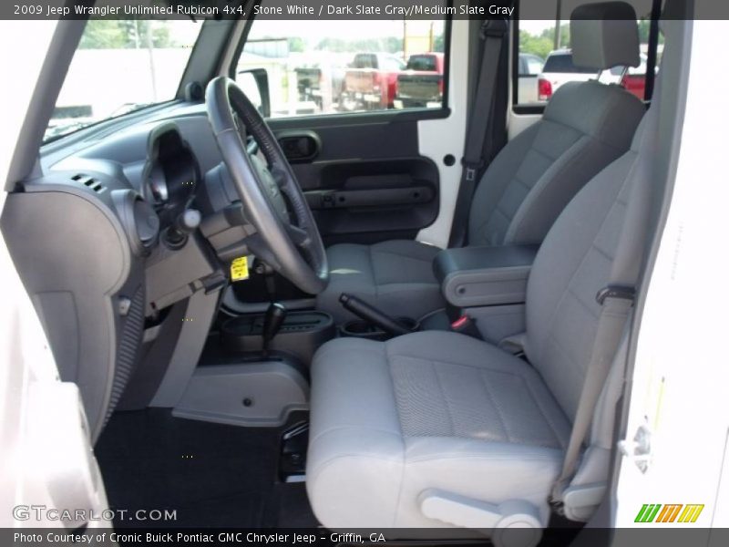 Stone White / Dark Slate Gray/Medium Slate Gray 2009 Jeep Wrangler Unlimited Rubicon 4x4