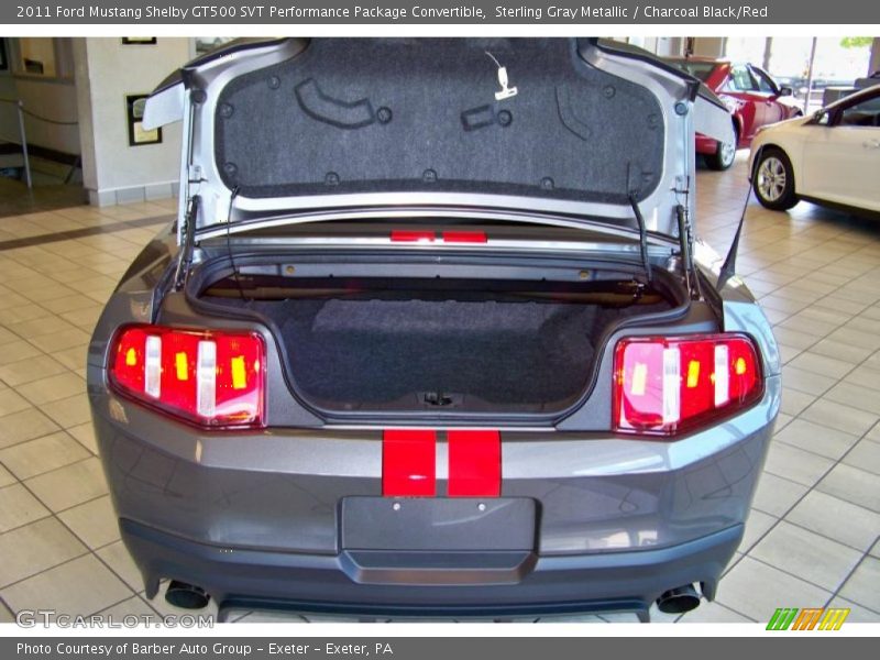 Sterling Gray Metallic / Charcoal Black/Red 2011 Ford Mustang Shelby GT500 SVT Performance Package Convertible