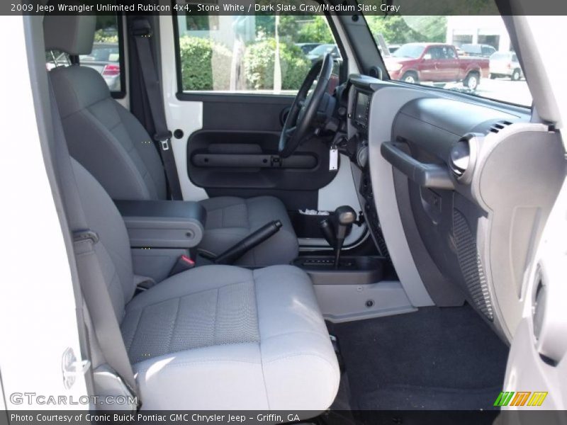 Stone White / Dark Slate Gray/Medium Slate Gray 2009 Jeep Wrangler Unlimited Rubicon 4x4