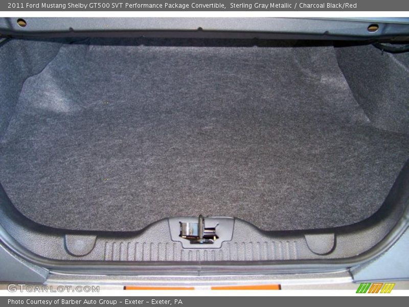  2011 Mustang Shelby GT500 SVT Performance Package Convertible Trunk