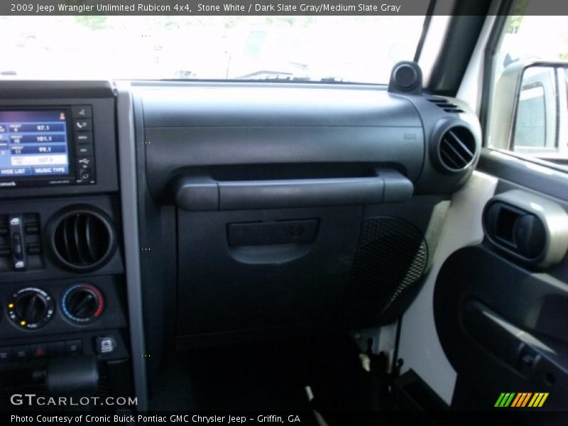 Stone White / Dark Slate Gray/Medium Slate Gray 2009 Jeep Wrangler Unlimited Rubicon 4x4