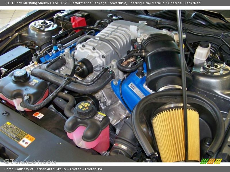  2011 Mustang Shelby GT500 SVT Performance Package Convertible Engine - 5.4 Liter SVT Supercharged DOHC 32-Valve V8