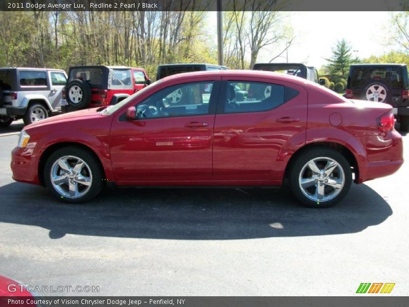 Redline 2 Pearl / Black 2011 Dodge Avenger Lux