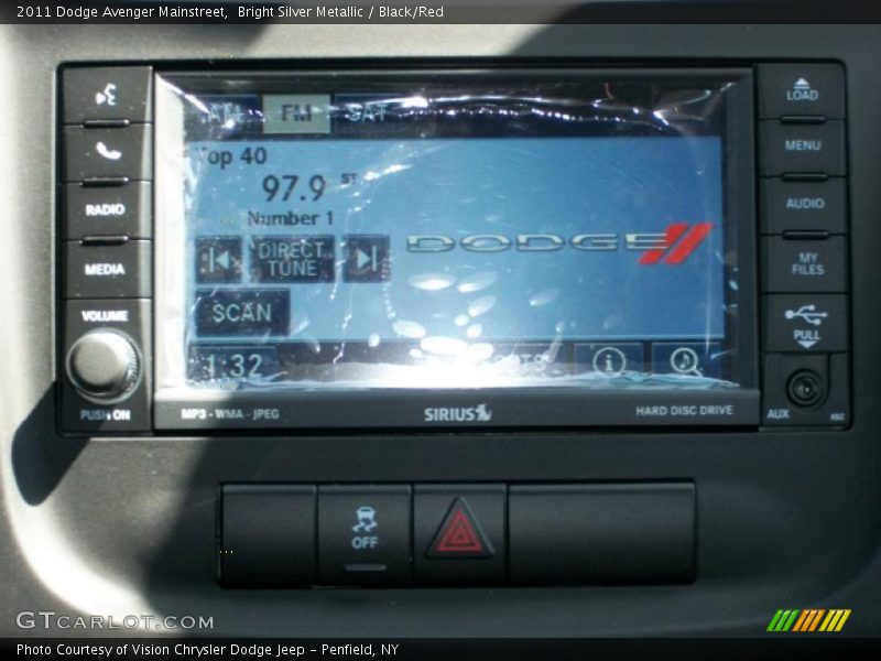 Bright Silver Metallic / Black/Red 2011 Dodge Avenger Mainstreet