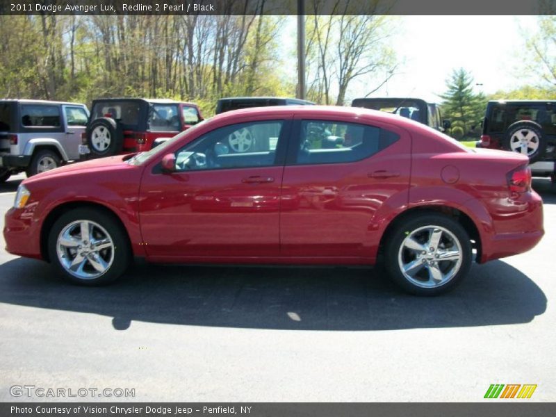 Redline 2 Pearl / Black 2011 Dodge Avenger Lux