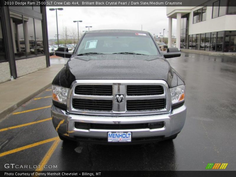 Brilliant Black Crystal Pearl / Dark Slate/Medium Graystone 2010 Dodge Ram 2500 SLT Crew Cab 4x4