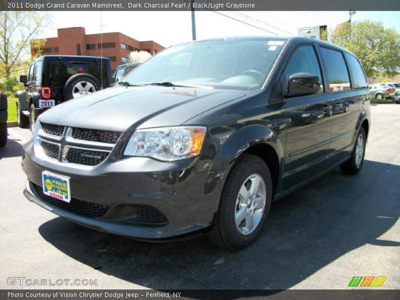 Dark Charcoal Pearl / Black/Light Graystone 2011 Dodge Grand Caravan Mainstreet