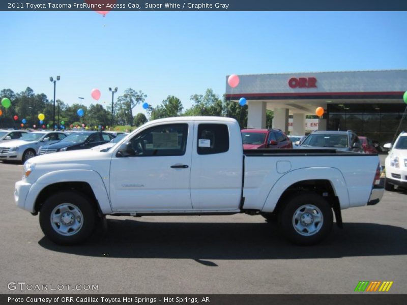 Super White / Graphite Gray 2011 Toyota Tacoma PreRunner Access Cab
