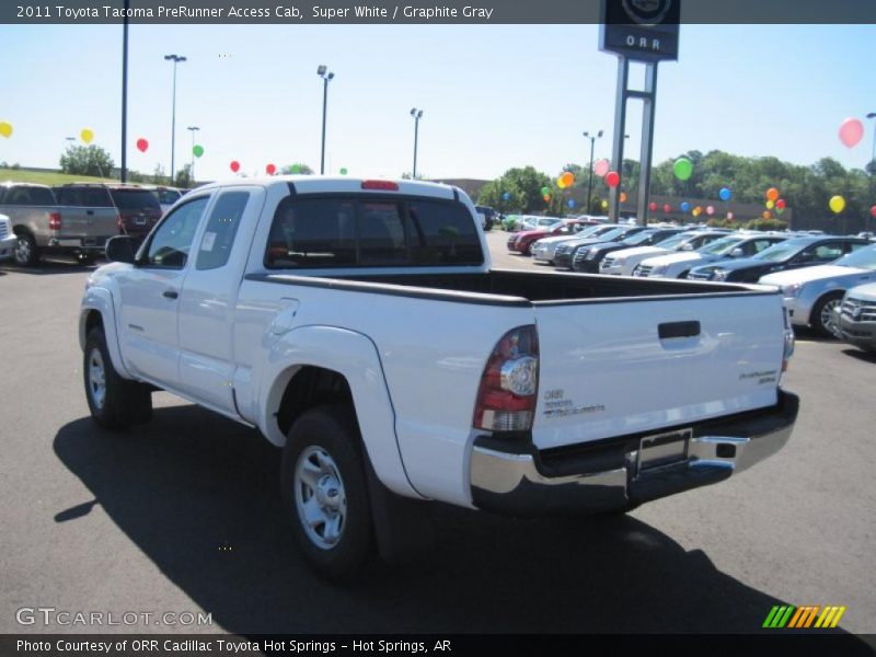 Super White / Graphite Gray 2011 Toyota Tacoma PreRunner Access Cab