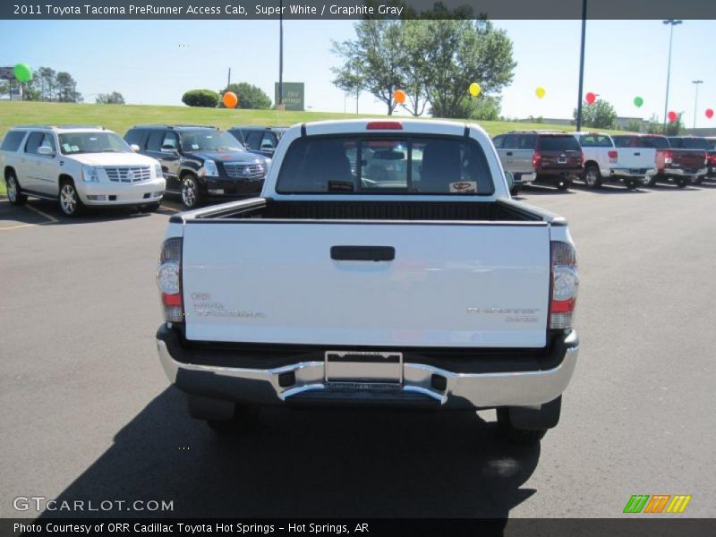 Super White / Graphite Gray 2011 Toyota Tacoma PreRunner Access Cab