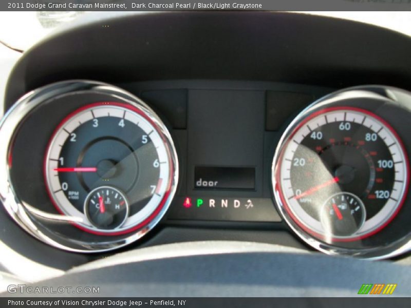 Dark Charcoal Pearl / Black/Light Graystone 2011 Dodge Grand Caravan Mainstreet