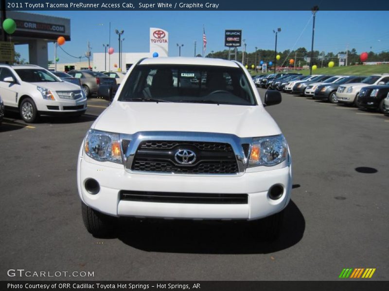 Super White / Graphite Gray 2011 Toyota Tacoma PreRunner Access Cab