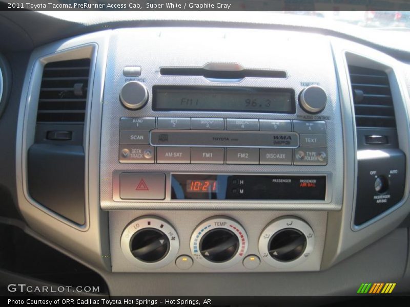 Super White / Graphite Gray 2011 Toyota Tacoma PreRunner Access Cab