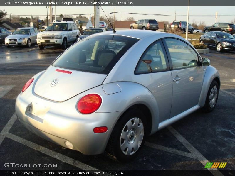Reflex Silver Metallic / Black/Grey 2003 Volkswagen New Beetle GL Coupe