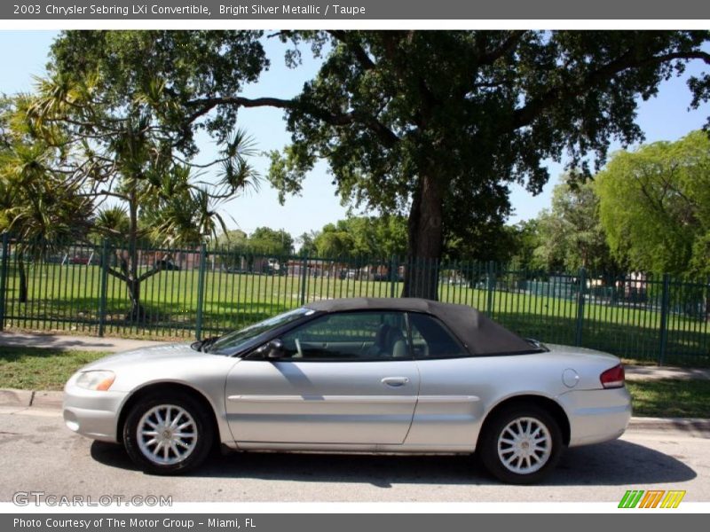 Bright Silver Metallic / Taupe 2003 Chrysler Sebring LXi Convertible