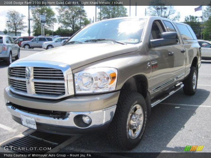 Light Khaki Metallic / Khaki 2008 Dodge Ram 2500 Big Horn Quad Cab 4x4